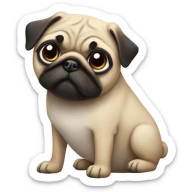 Pug sticker