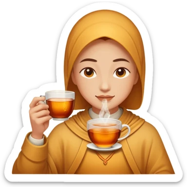 tea and enlightenment sticker
