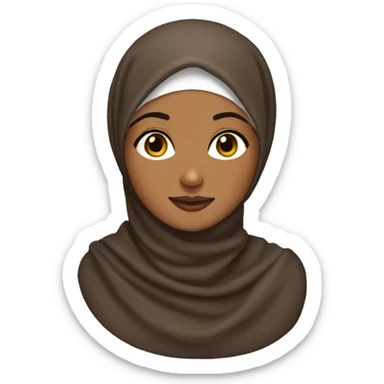 brown skinned hijabi  sticker