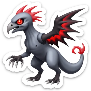 Duskull-Darkrai-Palkia-Fakémon-fusion (full body) sticker