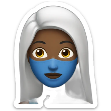 Une femme noir voilée qui s'appelle Mariama sticker