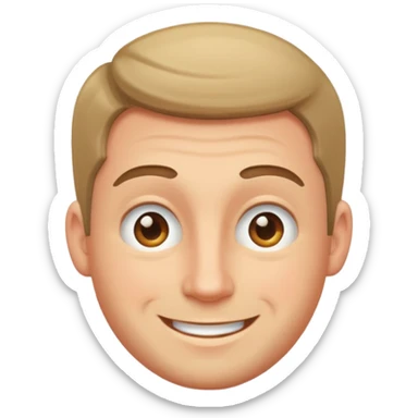 A guy totally head over heels in love  sticker