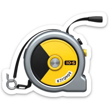 metal tape measure sticker