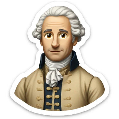 18th century Swiss man sticker