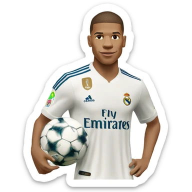 The footballer KYLIAN MBAPPÉ real madrid sticker