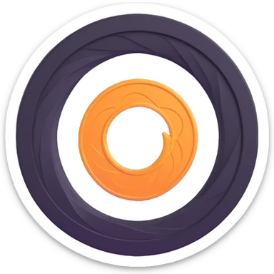 $PORTAL coin with a swirling portal effect in the center, vibrant colors sticker