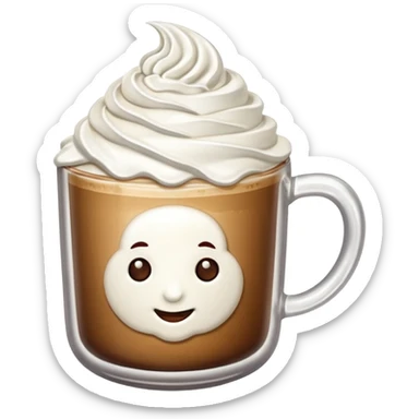 Coffee with whipped cream  sticker