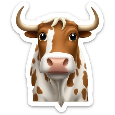 longhorn bull in a classroom sticker