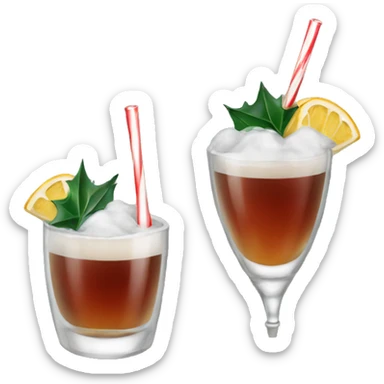 Christmas drinks sticker