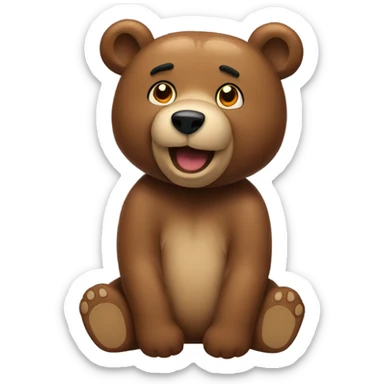 Bear emojies sticker