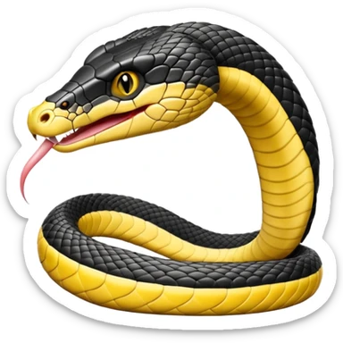 King cobra front facing sticker