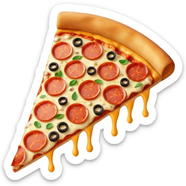 junk food pizza slice sticker