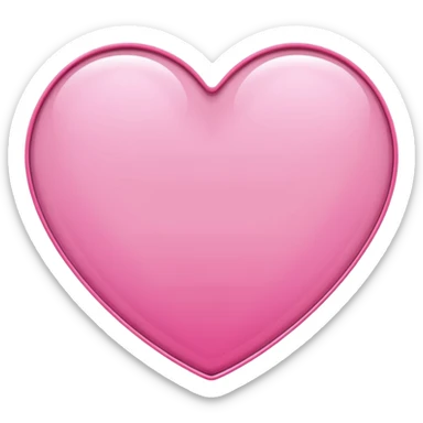 un espejo pequeño rosa en forma de corazón sticker