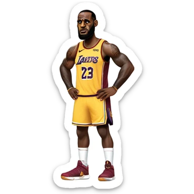 Lebron James injured sticker