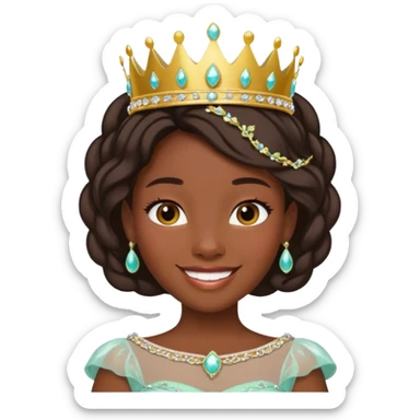 tạo cho tôi emoji công chúa tianna sticker