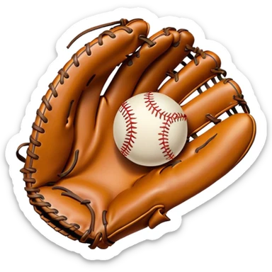 Sprinkles baseball glove sticker