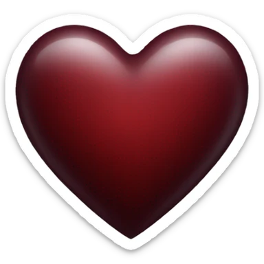 dark red heart sticker