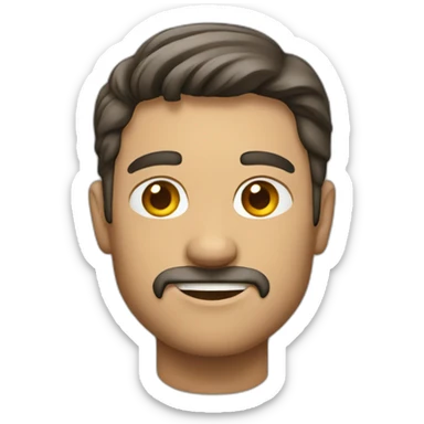 men showing left sticker