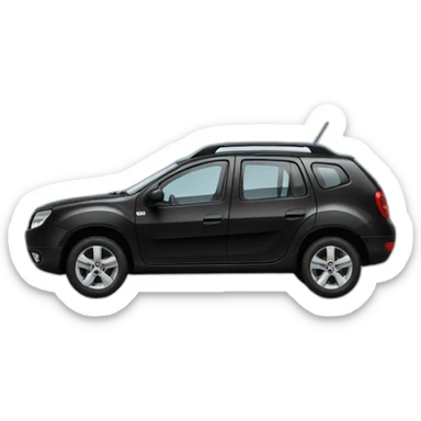 Black Dacia car  sticker