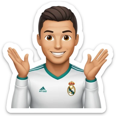 Cristiano Ronaldo, famous soccer player sticker