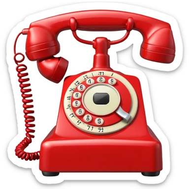 christmas telephone sticker