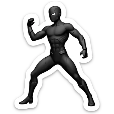 create a dnd style invisible_warrior_silhouette.png using 48x48 pixels size sticker