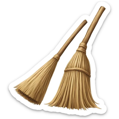 witch's broom sticker
