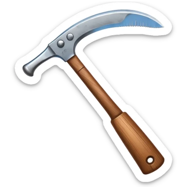 The sickle used by farmers sticker