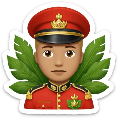 Jungle Guard – leaf shield,Royal Soldiers. sticker