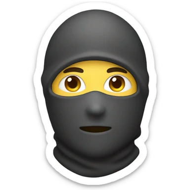 guy in balaclava sticker