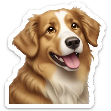 Australian Shepherd - Golden Retriever mix  sticker