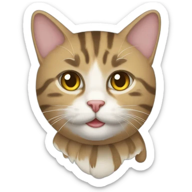tabbycat sticker