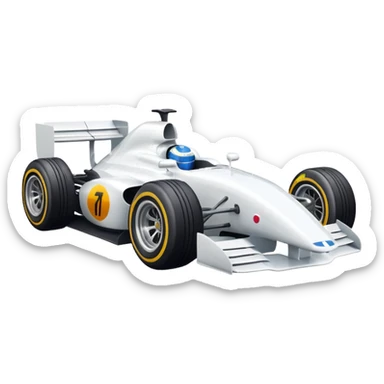 Car f1 branco sticker