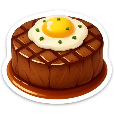 Remove potatoes but keep some steak details, make it look more like a steak in emoji style with no background. sticker