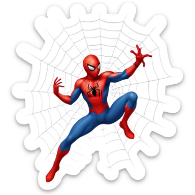 spiderman web sticker