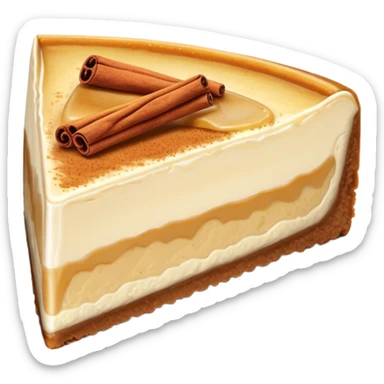 Apple spice cheesecake slice  sticker