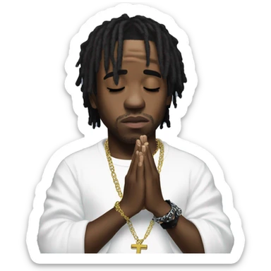 Lil uzi vert praying sticker