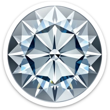 White diamond sticker