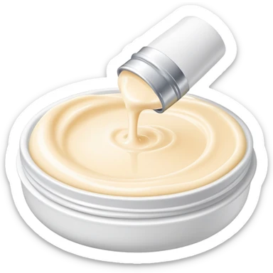 used tube of hand cream, slightly squeezed, cap off, some cream visible sticker