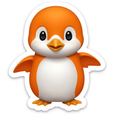 Words that spell 'Bind is Life!!!', in bright orange, and also include a little white happy penguin sticker