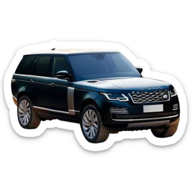 Range Rover (2022) – cinematic-realistic Range Rover, its elegant black body gleaming under the soft light of dawn as it glides effortlessly across rugged terrain. The powerful V8 engine hums as it conquers rocky hills and dense forests, blending luxury with off-road prowess. Inside, the cabin is an oasis of comfort, showcasing leather, wood, and the latest technology in a seamless, sophisticated design. sticker