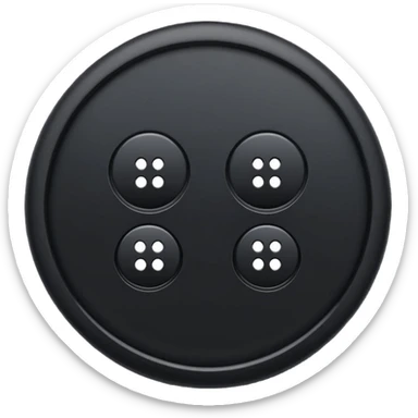 tailor's button 4 hole sticker