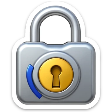 open padlock sticker