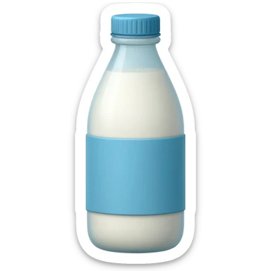 Milk bottle sticker