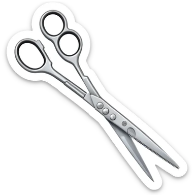 hairdressers scissors sticker