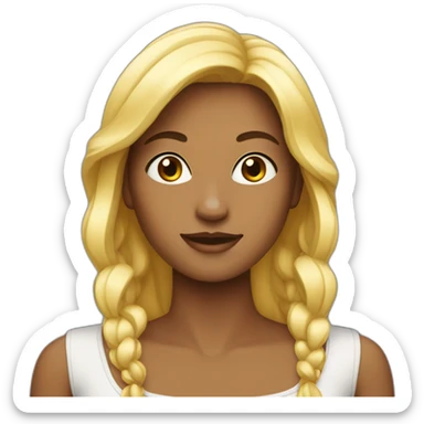 Une femme nu sticker