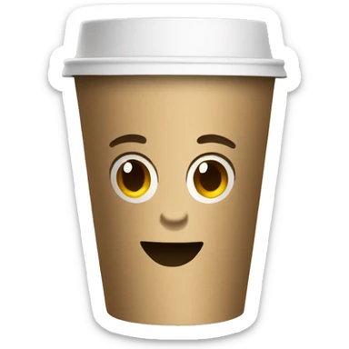 an empty Starbucks coffee cup  sticker