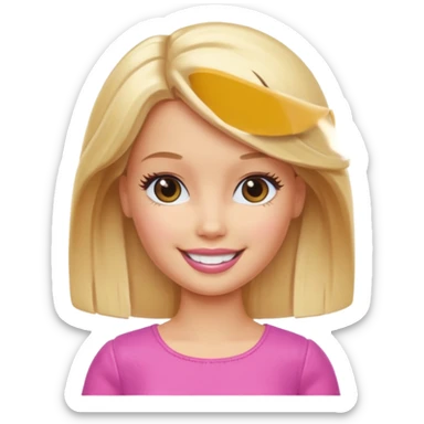 Barbie Emoji sticker
