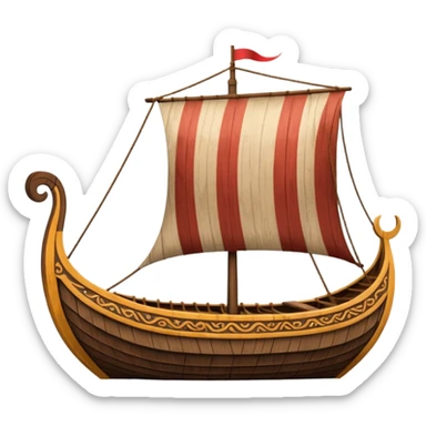 Viking Longship sticker