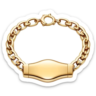 Bracelet – Champagne Gold, width and height of image must be equal in size sticker